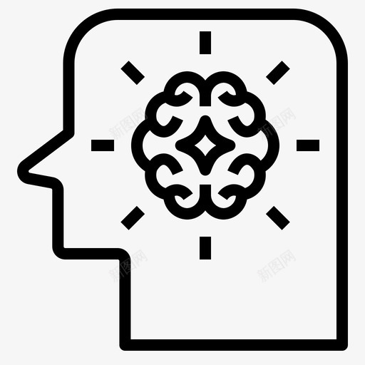 灵感大脑呼吸svg_新图网 https://ixintu.com 灵感 大脑 呼吸 动力 积极 思考