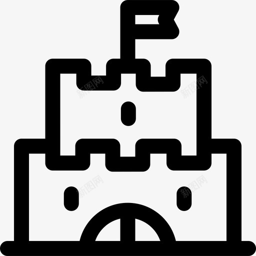 城堡历史42直线svg_新图网 https://ixintu.com 城堡 历史 直线