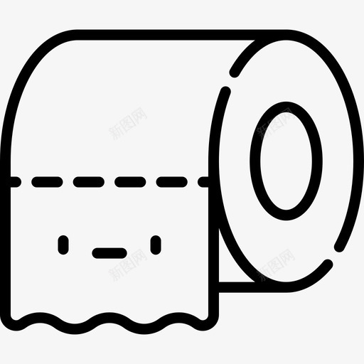 卫生纸检疫8线性svg_新图网 https://ixintu.com 卫生纸 检疫 线性