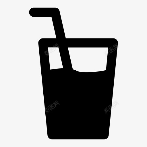 饮料玻璃杯冰镇饮料svg_新图网 https://ixintu.com 饮料 玻璃杯 冰镇 假期 图标