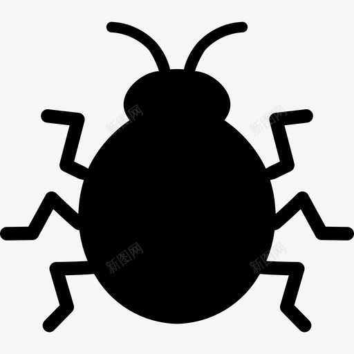蜱虫虫昆虫昆虫昆虫实心图标svg_新图网 https://ixintu.com 昆虫 蜱虫 实心 图标