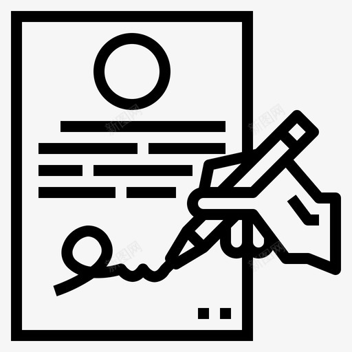 合同业务545直线svg_新图网 https://ixintu.com 合同 业务 直线
