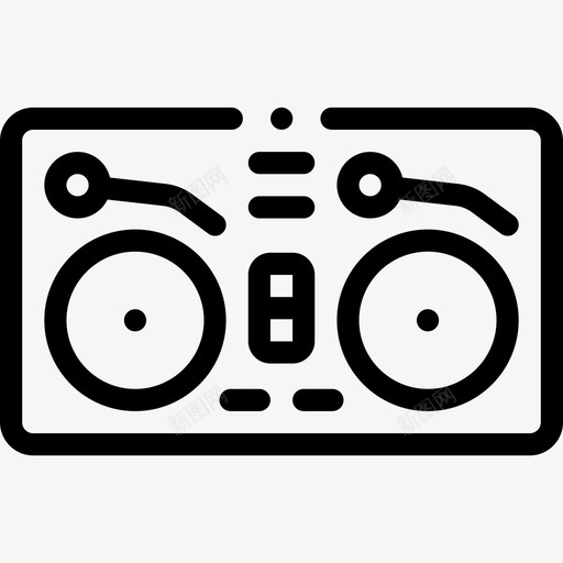 Dj混音器派对和庆祝活动46直线型svg_新图网 https://ixintu.com Dj 混音 派对 庆祝活动 直线 线型