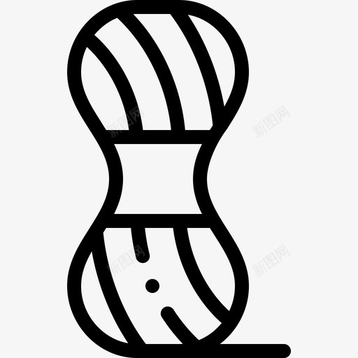 羊毛针线活12线状svg_新图网 https://ixintu.com 羊毛 针线活 线状