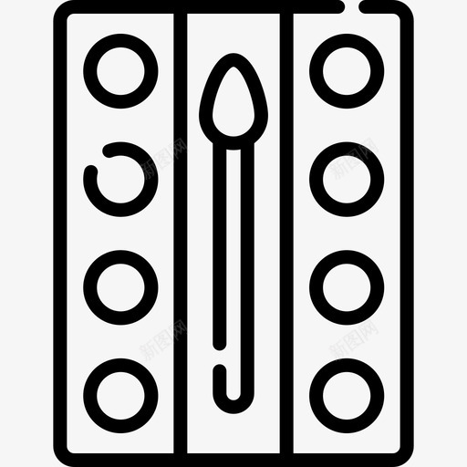 水彩手工艺品22线性svg_新图网 https://ixintu.com 水彩 手工艺品 线性