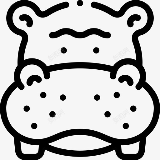 河马非洲22直系svg_新图网 https://ixintu.com 河马 非洲 直系