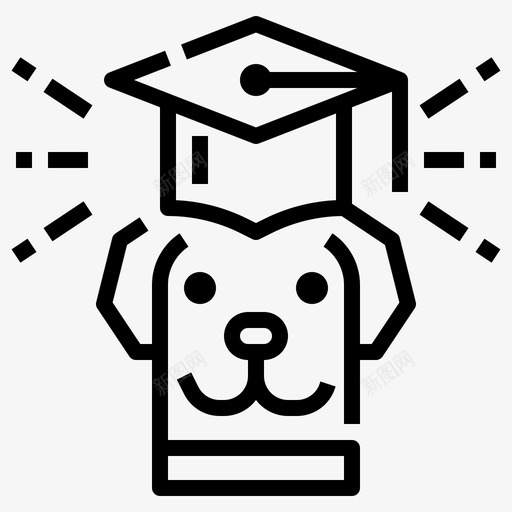 狗训练宠物店85线性svg_新图网 https://ixintu.com 训练 宠物 线性