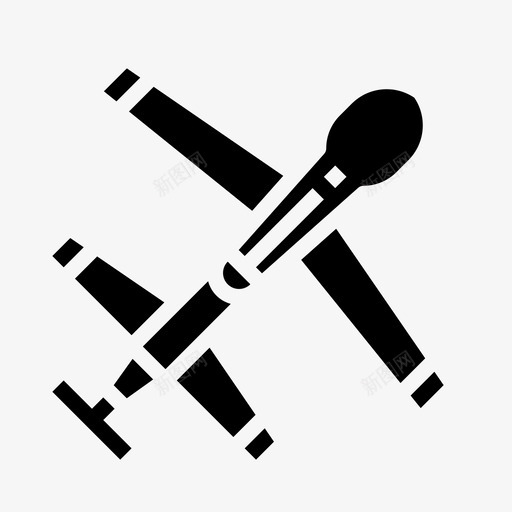 无人机飞机军用svg_新图网 https://ixintu.com 军用 无人机 飞机 战争 武器 黑色