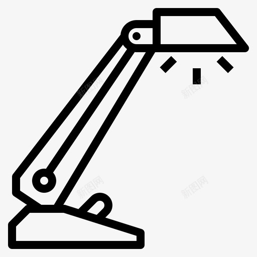 台灯家居装饰5轮廓svg_新图网 https://ixintu.com 台灯 家居装饰 轮廓