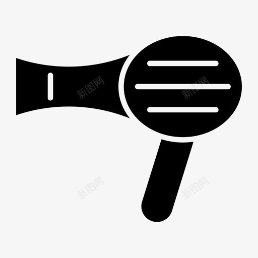 吹风机电器浴室svg_新图网 https://ixintu.com 吹风机 电器 浴室 理发师