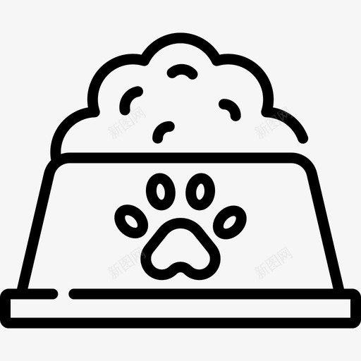 狗粮宠物店93线性svg_新图网 https://ixintu.com 狗粮 宠物 线性