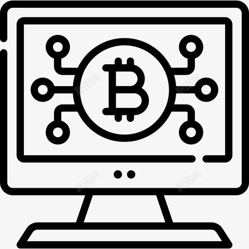 比特币加密货币105线性svg_新图网 https://ixintu.com 比特 加密 货币 线性