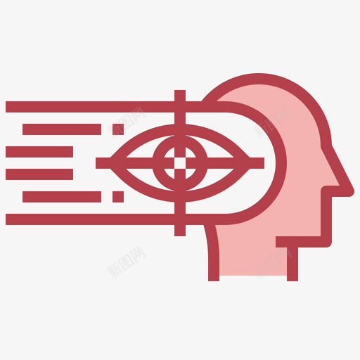 视觉大脑进程9红色svg_新图网 https://ixintu.com 视觉 大脑 进程 红色