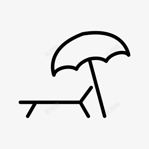 休息室海滩沙滩椅svg_新图网 https://ixintu.com 休息室 海滩 沙滩椅 泳池 雕文 图标