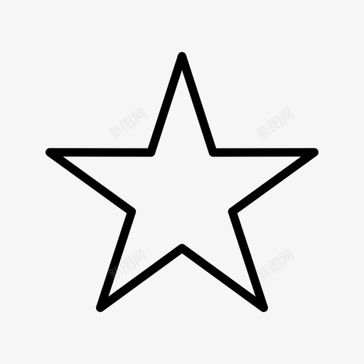 星形形状几何图形svg_新图网 https://ixintu.com 星形 形状 几何图形 字形 图标