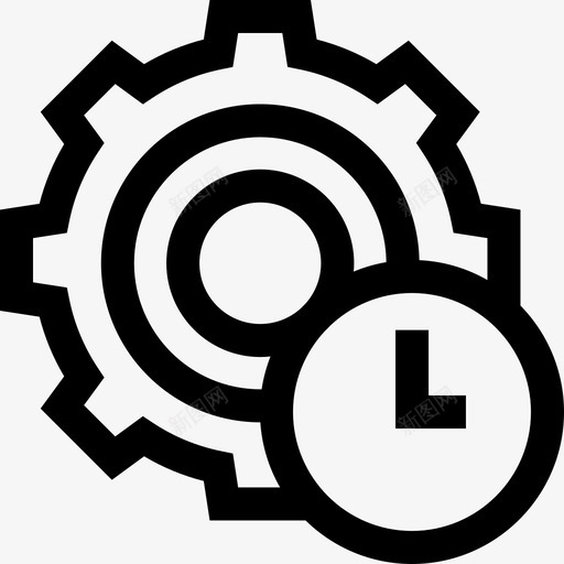 时间管理速度表和时间10线性svg_新图网 https://ixintu.com 时间管理 速度 度表 时间 线性