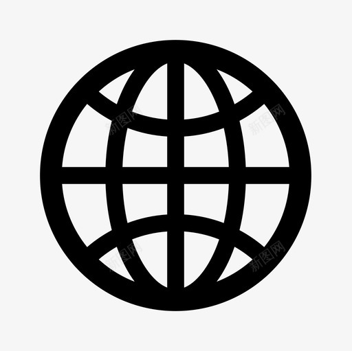 地球svg_新图网 https://ixintu.com 地球 线性 扁平 手绘 单色 简约