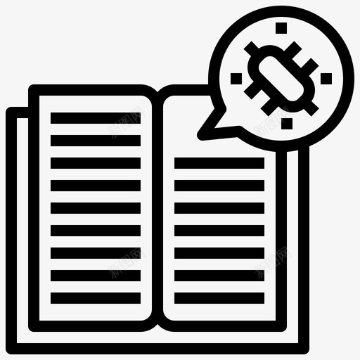 书病毒传播62线性svg_新图网 https://ixintu.com 病毒 传播 线性