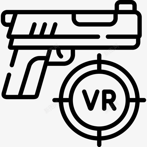 射击游戏虚拟现实113线性svg_新图网 https://ixintu.com 射击游戏 虚拟现实 线性