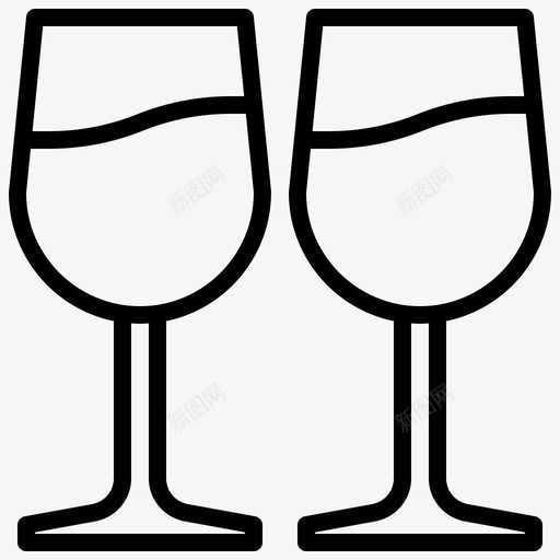 酒杯饮料酒瓶svg_新图网 https://ixintu.com 饮料 酒杯 酒瓶 食品 餐厅 提纲