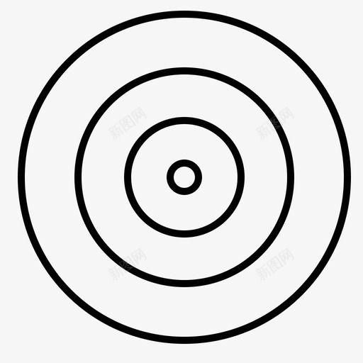 公牛公牛眼球门svg_新图网 https://ixintu.com 公牛 运动 牛眼 球门 目标 细线