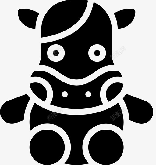 牛软玩具1填充svg_新图网 https://ixintu.com 玩具 填充