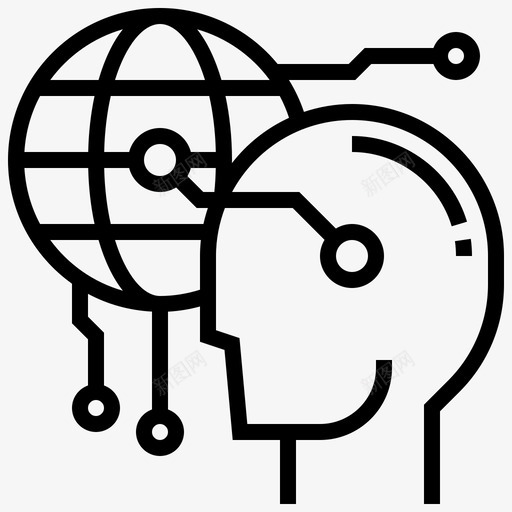 赛博空间人工智能数字svg_新图网 https://ixintu.com 赛博 空间 人工智能 数字 全球 虚拟 编程 线路