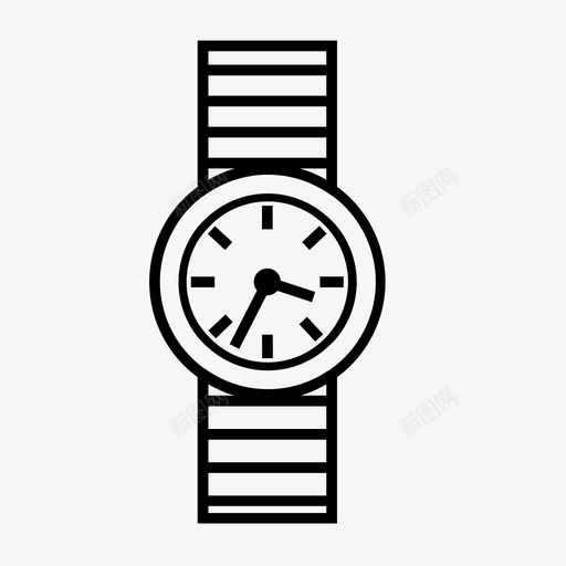 手表钟表珠宝svg_新图网 https://ixintu.com 手表 钟表 珠宝 脚镣 时间 白色