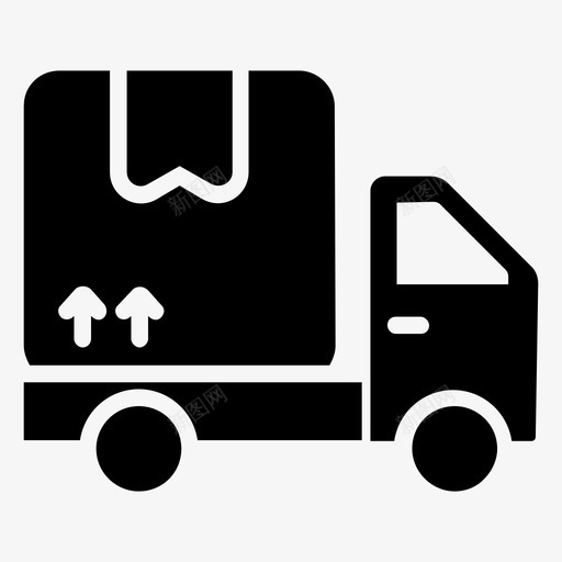 送货车货物物流配送svg_新图网 https://ixintu.com 送货 货车 装运 货物 物流配送 货运 卡车 一组 交货 履行 字形