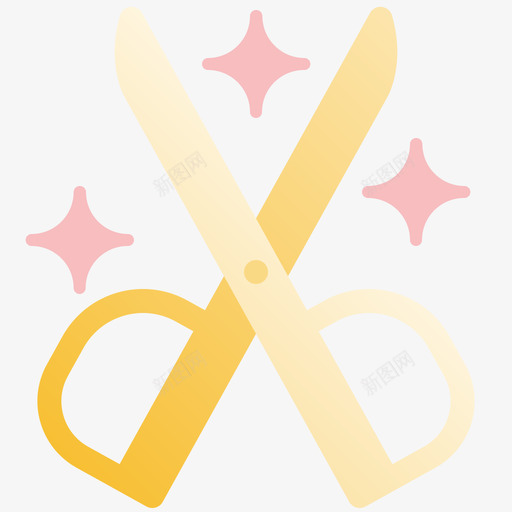 剪刀个人卫生2扁平svg_新图网 https://ixintu.com 剪刀 个人 卫生 扁平