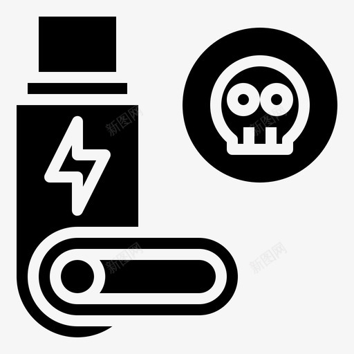 Pendrive网络犯罪37填充svg_新图网 https://ixintu.com Pendrive 网络 犯罪 填充