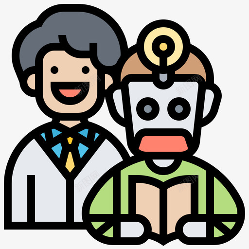 监督人工智能122线性颜色svg_新图网 https://ixintu.com 监督 人工智能 线性 颜色