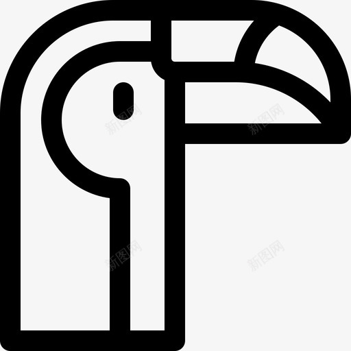 ToucanJungle30线性svg_新图网 https://ixintu.com Toucan Jungle 线性