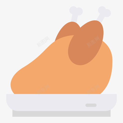 鸡肉屠夫43扁平svg_新图网 https://ixintu.com 鸡肉 屠夫 扁平