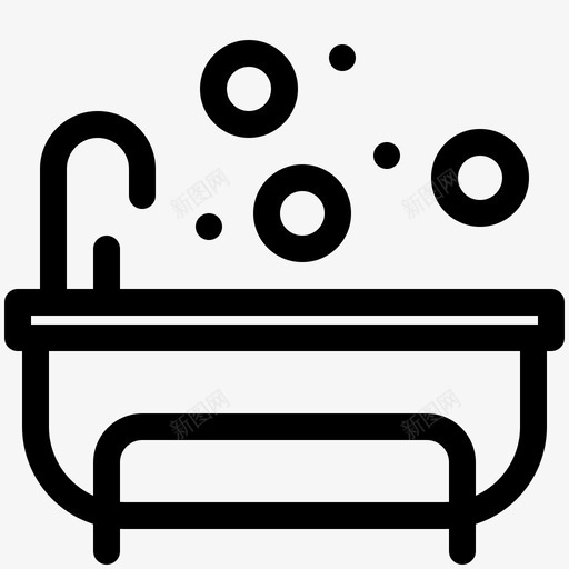洗澡个人卫生1线性svg_新图网 https://ixintu.com 洗澡 个人 卫生 线性