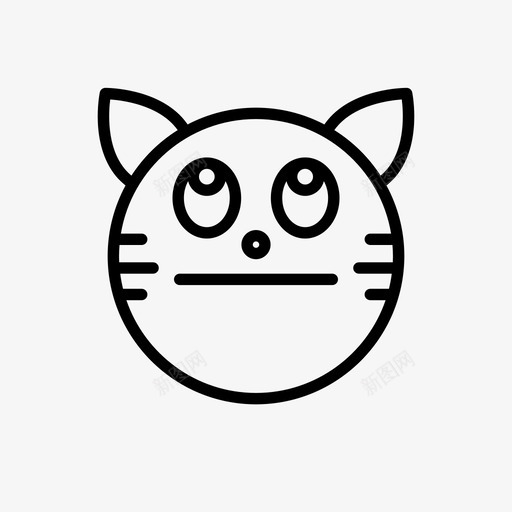 老虎动物头晕svg_新图网 https://ixintu.com 老虎 表情 动物 头晕 1行