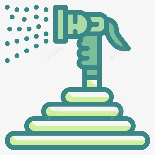 软管清洁150双色svg_新图网 https://ixintu.com 软管 清洁 双色
