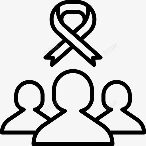 社区癌症意识10线性svg_新图网 https://ixintu.com 社区 癌症 意识 线性