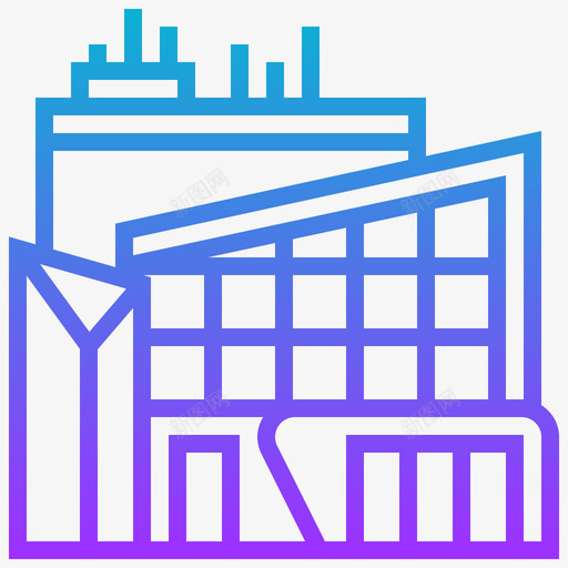 几何建筑103梯度svg_新图网 https://ixintu.com 几何 建筑 梯度