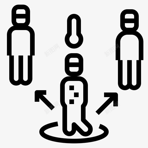 隔离社会距离直线svg_新图网 https://ixintu.com 隔离 社会 距离 直线