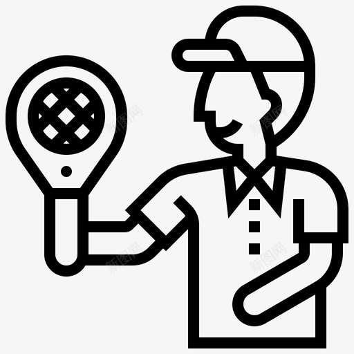 网球网球元素直线svg_新图网 https://ixintu.com 网球 元素 直线