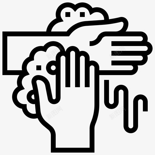 洗手洗手7线性svg_新图网 https://ixintu.com 洗手 线性