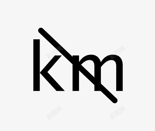 km叉svg_新图网 https://ixintu.com km