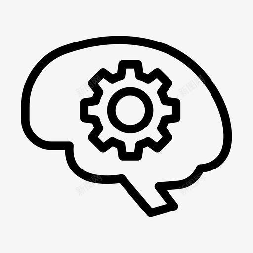 大脑设置创意头脑svg_新图网 https://ixintu.com 大脑 设置 头脑 创意 想法 创新 业务管理 字形