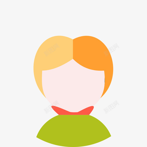 头像男孩4svg_新图网 https://ixintu.com 头像 男孩