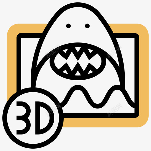 3d电影电影院115黄影svg_新图网 https://ixintu.com 3d 电影 电影院 黄影