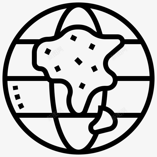 非洲地理45线性svg_新图网 https://ixintu.com 非洲 地理 线性