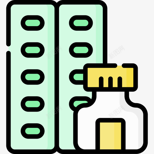 药物药物56线性颜色svg_新图网 https://ixintu.com 药物 线性 颜色