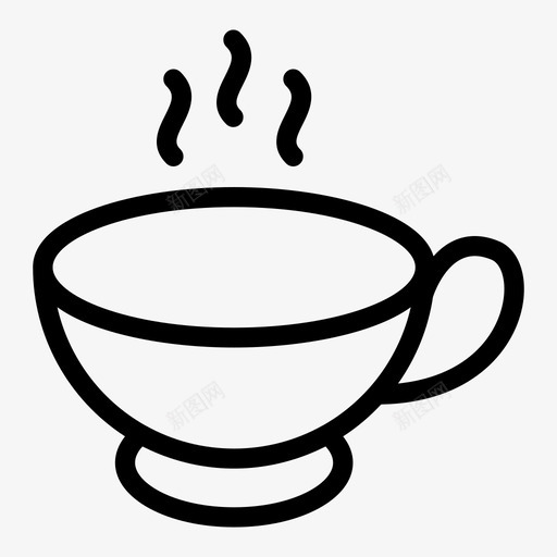 茶杯咖啡热的svg_新图网 https://ixintu.com 茶杯 咖啡 热的 杯子 食物 符号