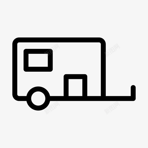 拖车房车旅游svg_新图网 https://ixintu.com 交通 休旅车 房车 拖车 旅游 旅游线路 标志 标志符 符号 酒店